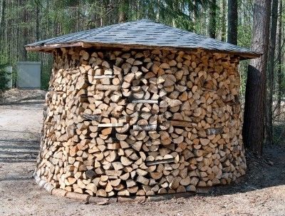 Pile De Bois De Chauffage